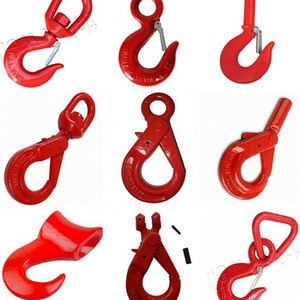 High Tensile G80 Large Opening Eye Clevis Sling Triangle Swivel Forest Chain Hook With Safety Latch