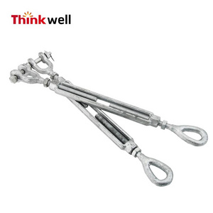 Forged Galvanized Carton Hook Wire Rope Hardware Kit Stainless Steel Us Type Jaw Turnbuckle