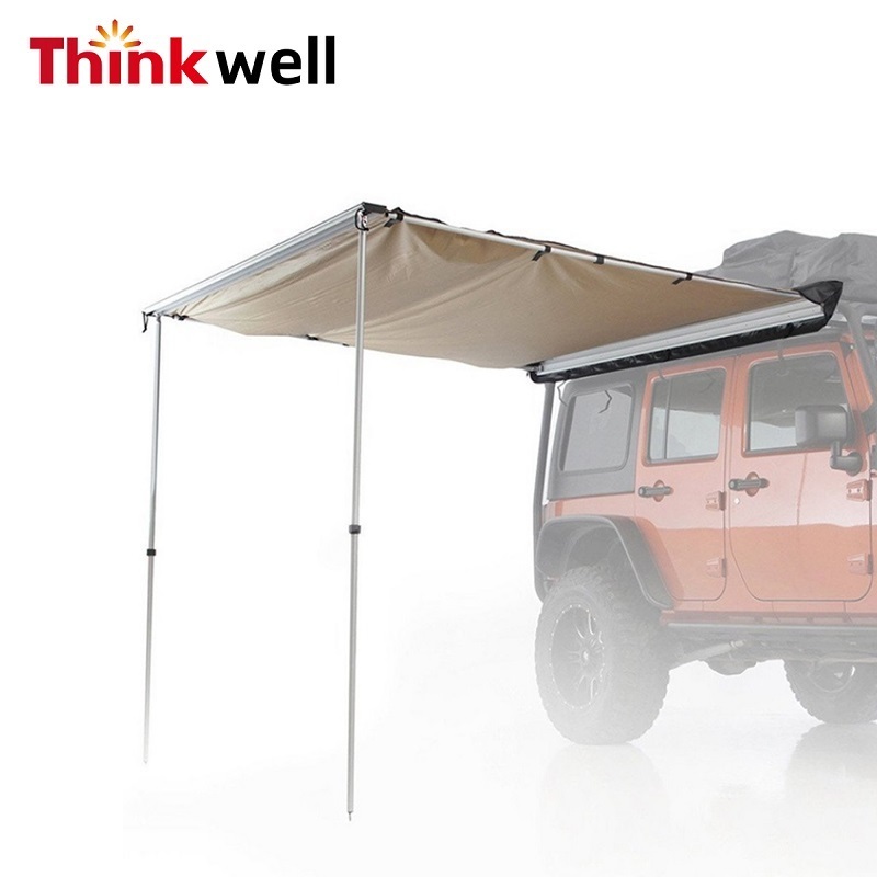 Accessories 600d Oxford Waterproof Retractable Top Roof Tent Side Outdoor Camping Car Awning