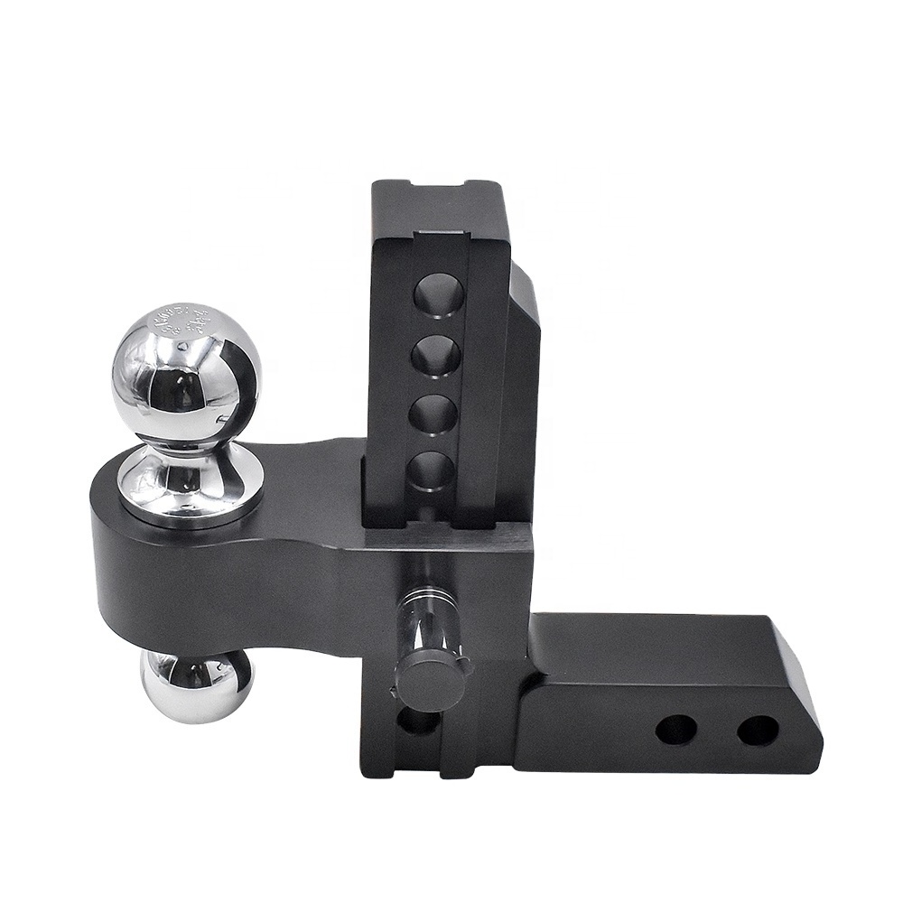 8-Inch Adjustable Hitch Mount with 2-Inch Receiver New Drop Trailer Coupler and Lock for Easy Connection