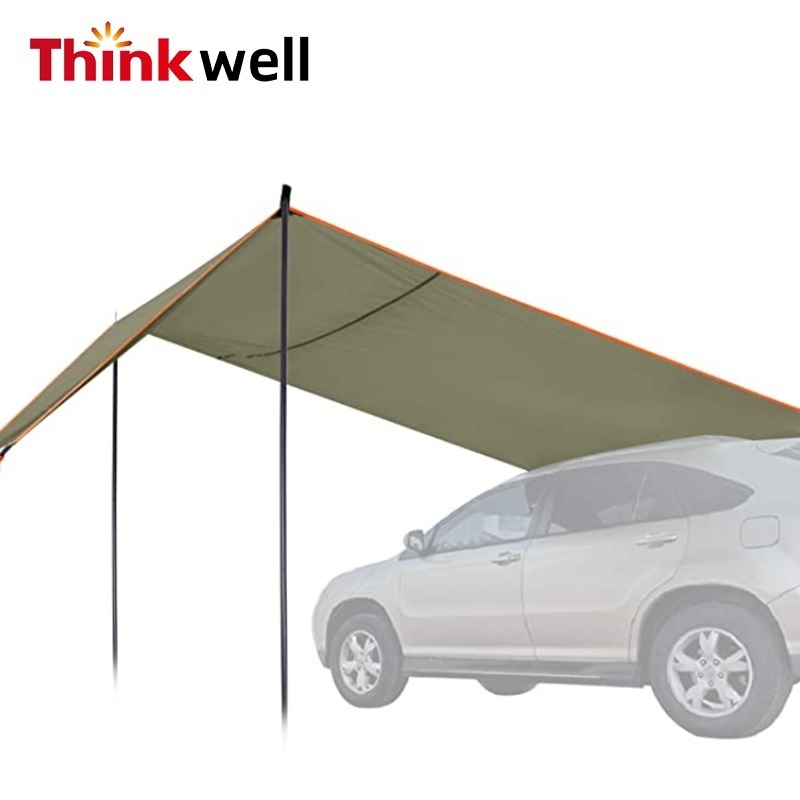 Accessories 600d Oxford Waterproof Retractable Top Roof Tent Side Outdoor Camping Car Awning