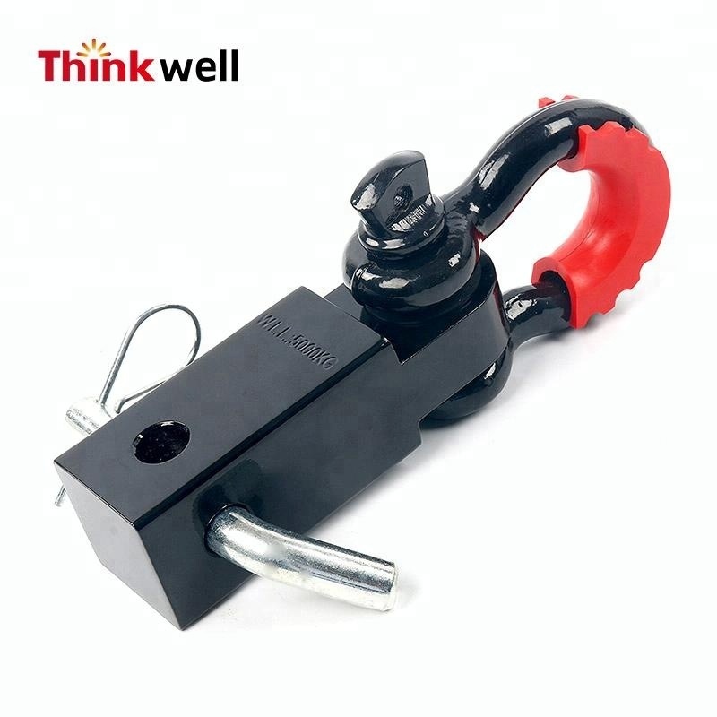 2024 New arrival 4WD Recovery Point Tow Bar Off Road Hitch Receiver With D Ring Bow Shackle