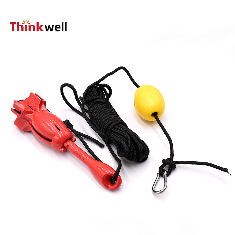 Factory Price 3lbs Canoe Kayak Folding Fluke Anchor Kit With Bag