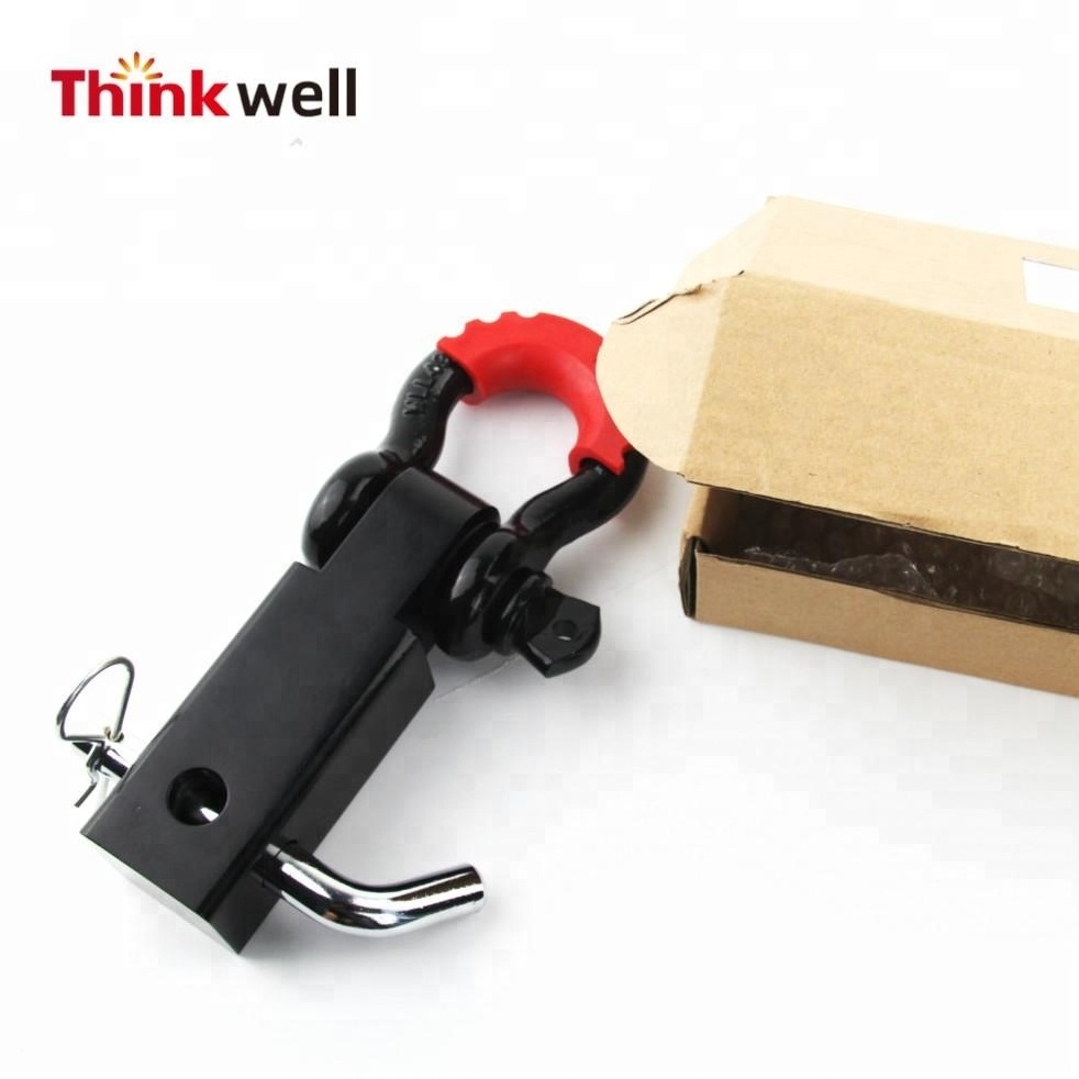 4x4 Auto Accessories Recovery Rating with Bow Shackle Tow Bar Carbon Steel Off Road Receiver Hitch