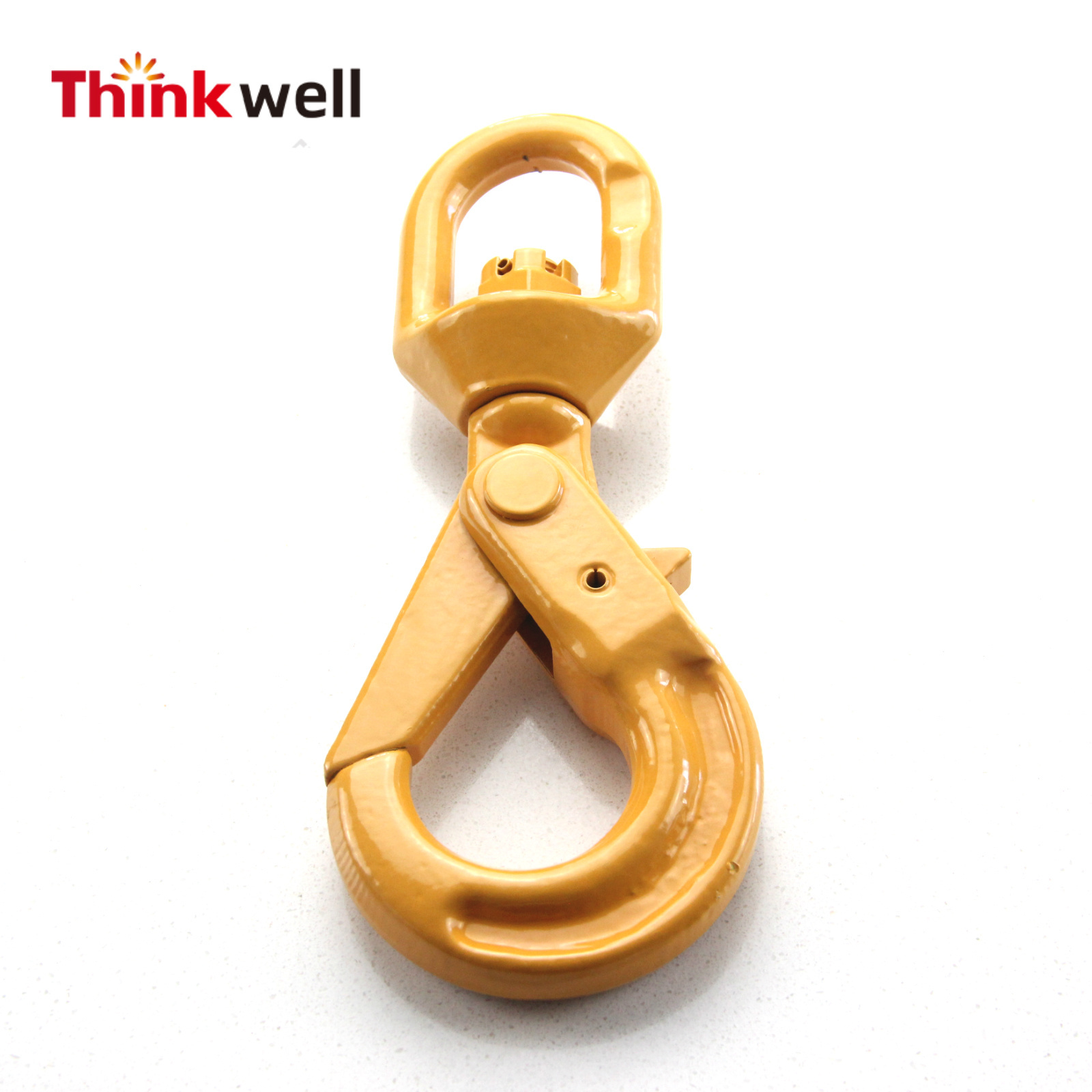 Thinkwell Forged G80 Powder Coated Swivel Safety  Self-Locking Hook