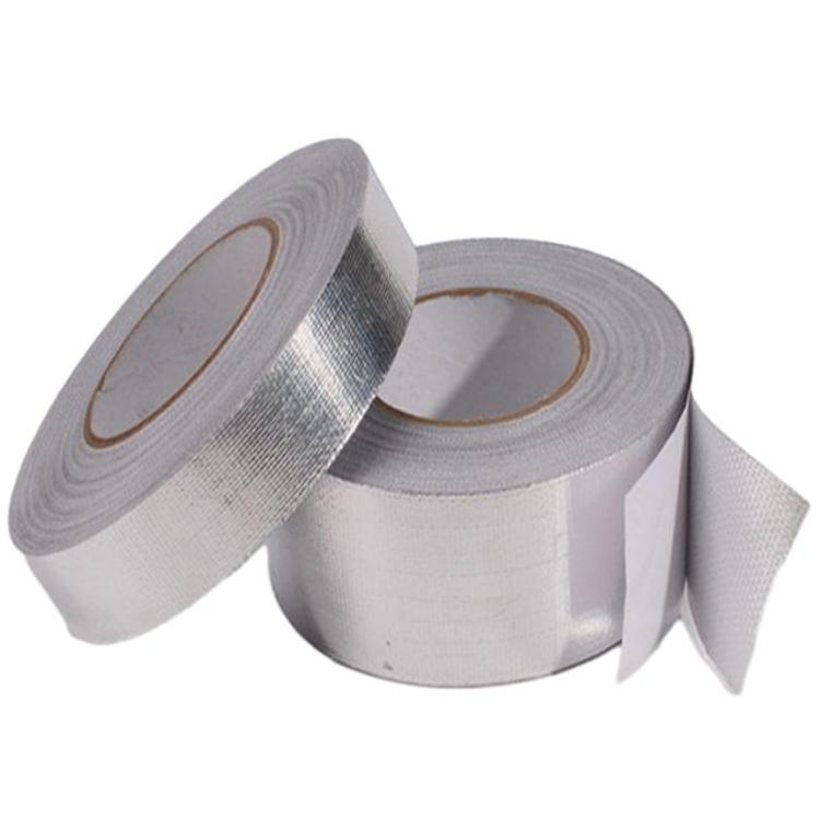 Aluminum Foil Fiber Glass Cloth Tape Aluminum Foil Tape Jumbo Roll Fiberglass Sleeving For Hose And Cable