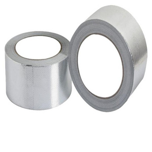 Aluminum Foil Fiber Glass Cloth Tape Aluminum Foil Tape Jumbo Roll Fiberglass Sleeving For Hose And Cable