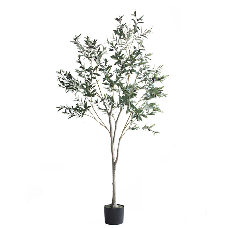 Home Office Indoor Outdoor Garden Decoration Big Olive Tree Artificial Popular Artificial Plants Olive Tree