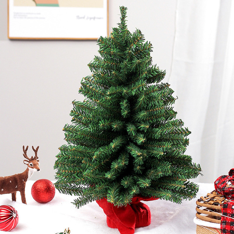 Decorated Artificial Mini  Christmas Tree Mixed Premium Flocked arbol de navidad kerstbomen Christmas Tree