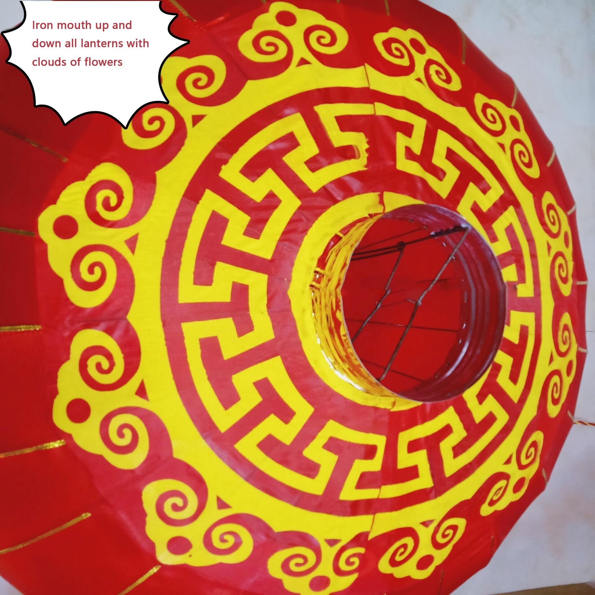 120cm High Quality Round Hanging Silk Lanterns For Festival Decoration Chinese Tradition Red Lantern