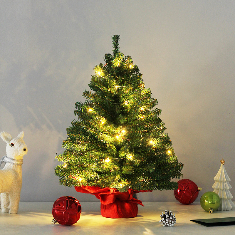 Decorated Artificial Mini  Christmas Tree Mixed Premium Flocked arbol de navidad kerstbomen Christmas Tree