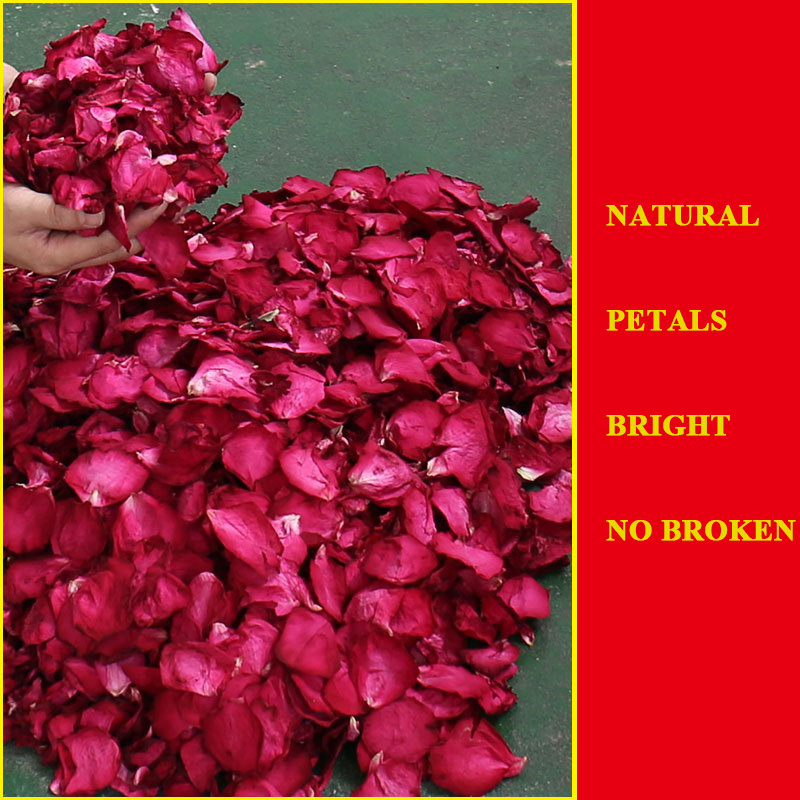 Natural dried rose petals for wedding and bath real biodegradable flower confetti organic rose petals