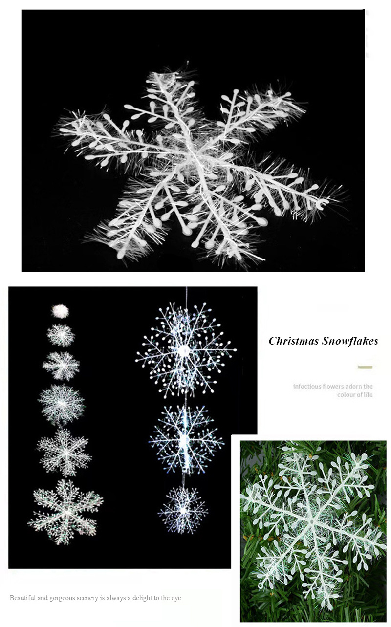 New design Christmas snowflake for Christmas decorations plastic Snowflake