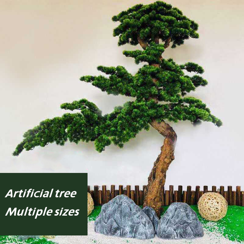 Wholesale Price Artificial Bonsai Pine Tree Plant Indoor Decorative Green Pine Tree