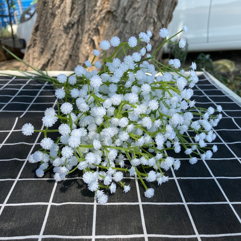 Artificial Fake White Baby Breath Babysbreath Gypsophila Bouquets Real Touch Flower For Wedding Home Decor