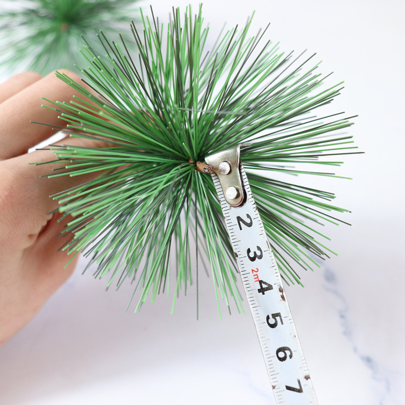 Simulated leaves artificial real touch green artificial pine needles tree branches wall hanging vine for home decoration