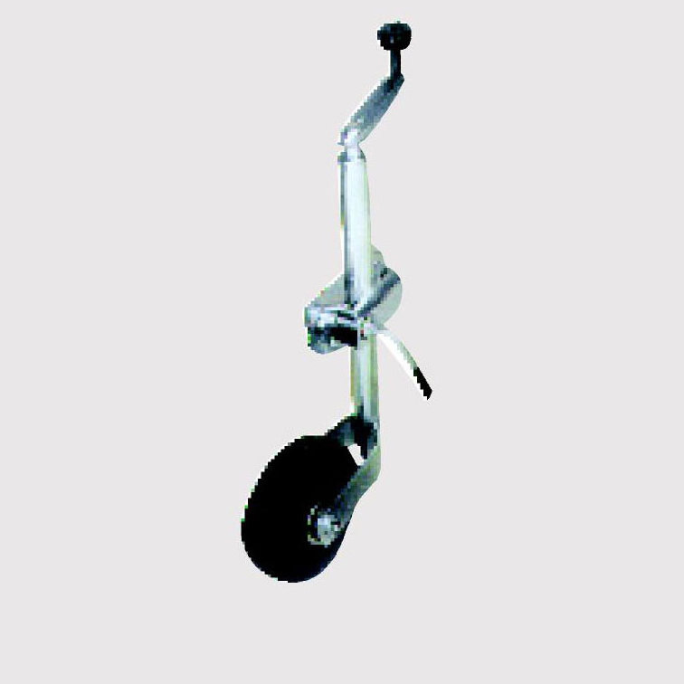 Tongshunfa Factory customization Trailer Jack with Jockey wheel Galvanized Single wheel stands steel hand crank jack