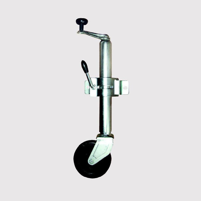 Tongshunfa Factory customization Trailer Jack with Jockey wheel Galvanized Single wheel stands steel hand crank jack