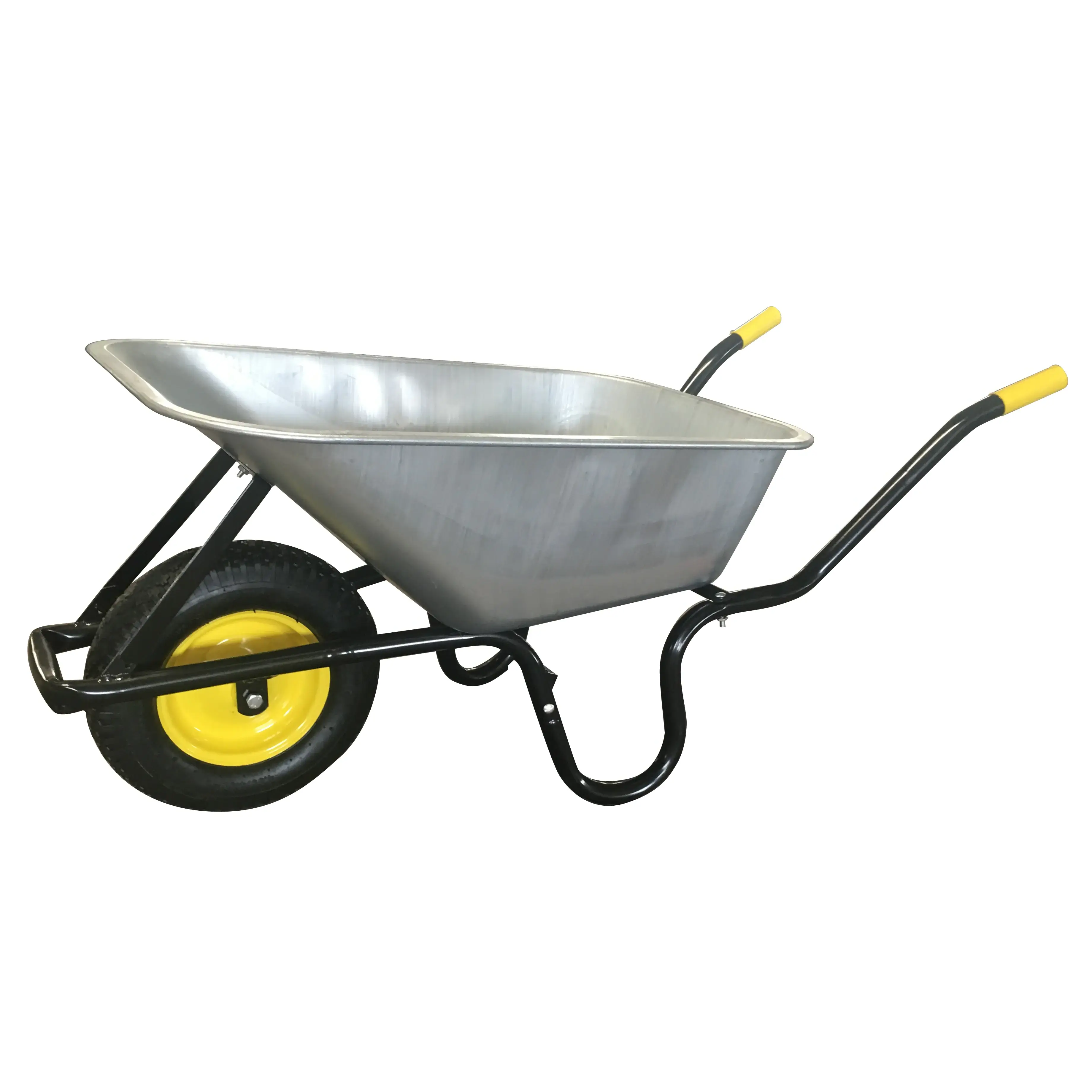 Hot sale Europe  Endurance Galvanised Heavy Duty Wheelbarrow  Galvanized tray building wheelbarrow motorized wheelbarrow