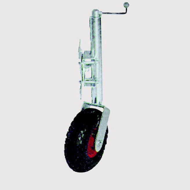 Tongshunfa Factory customization Trailer Jack with Jockey wheel Galvanized Single wheel stands steel hand crank jack