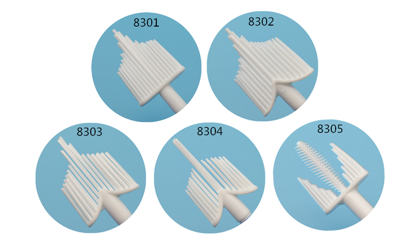 broom head cervical brush disposable gynecological sampling brush head cyto brushes for medical use