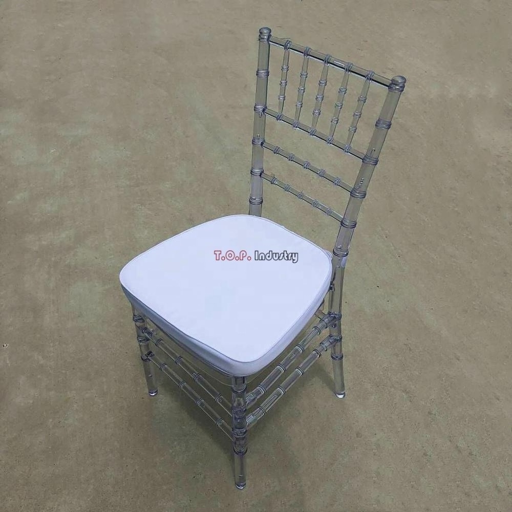 Polycarbonate Stackable Weeding Clear Tiffany Chair