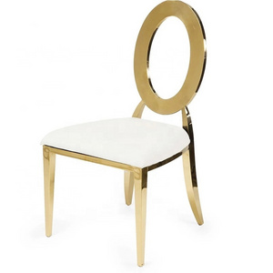 Luxury Gold Circle O Back Chair