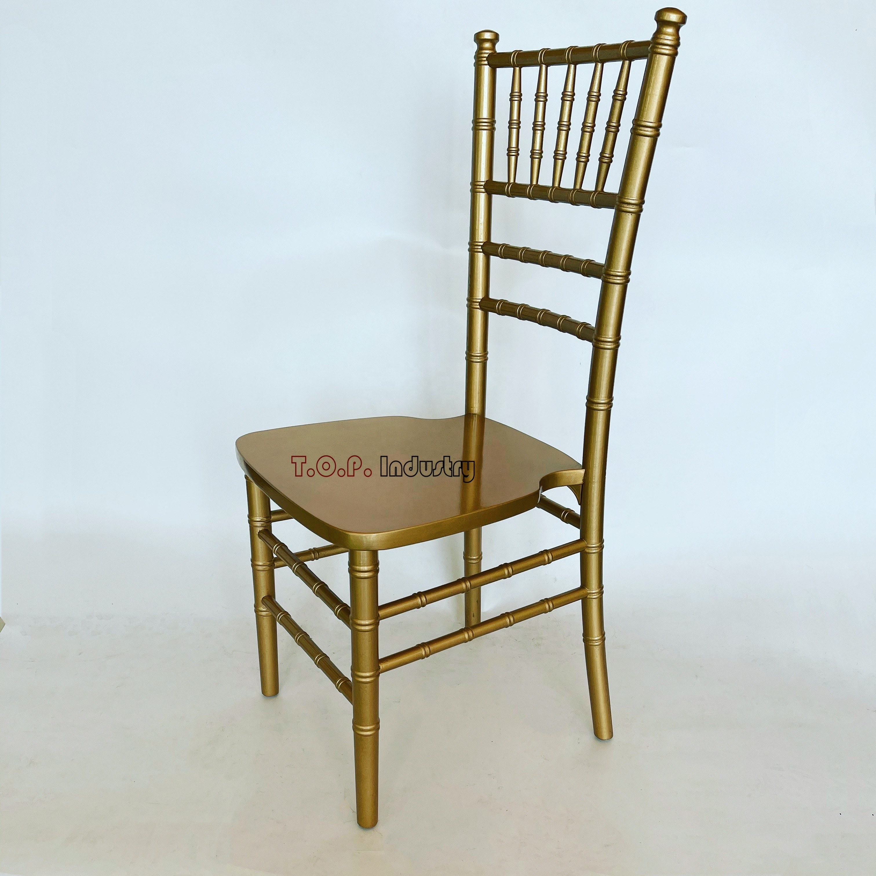 Rental Stacking Wooden Gold Chiavari Chair