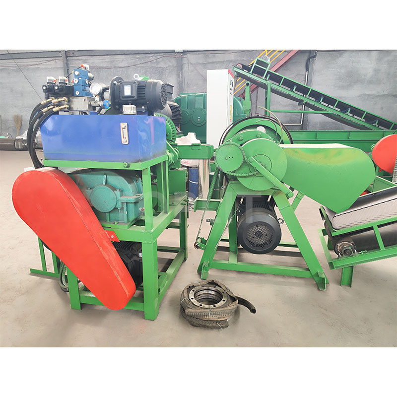 Two Disc Cutter Waste Strip Car Tire /Bead Ring Cutter /Scrap Tyre Recycling Machine For Cutting waste tyre