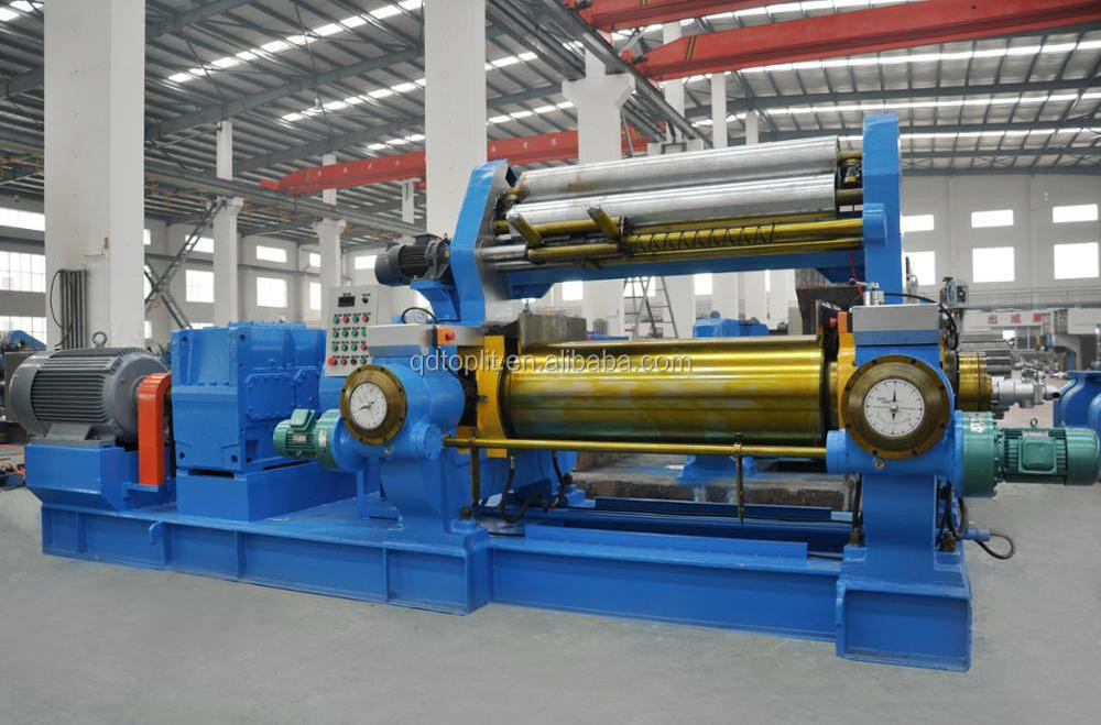 XK-450*1200 Rubber Mixing Mill Two Roll Open Mill With Stock Blender