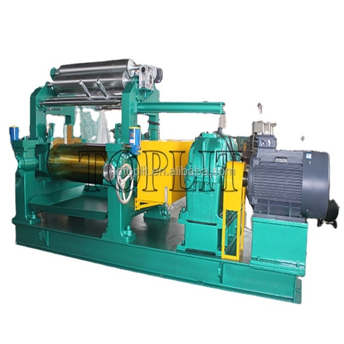 Rubber Compound Two Roll Mill Machine Open Type Rubber Mixing Mill with Automatic Rubber Mixer