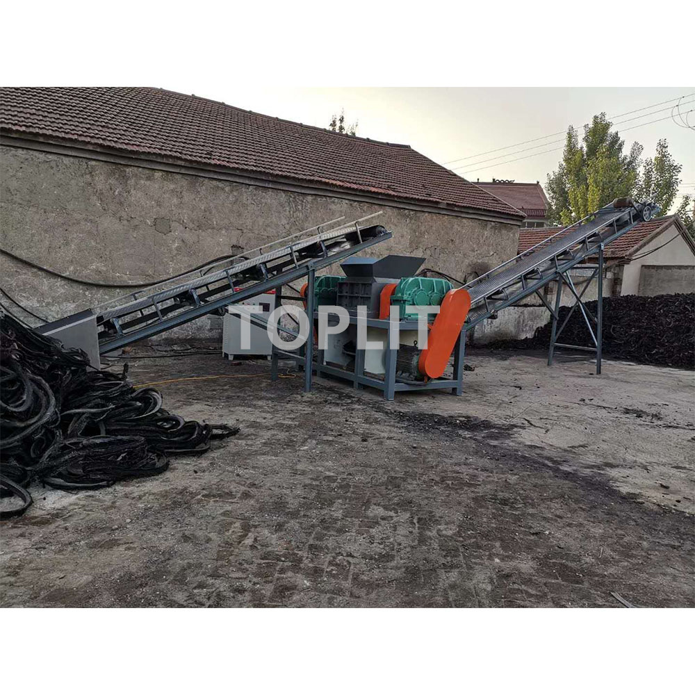 Long Service Life Mobile Portable Waste Tire Recycling Machine Tyre Shredder Plant Truck Tire Shredder For Sale