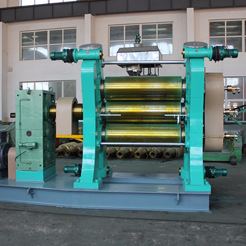 High Precision Of Half Products 3 Roll Rubber Calender Machine / Rubber Sheet Calendering Machine