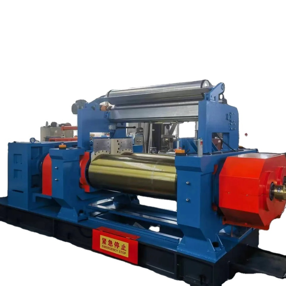 Rubber Compound Two Roll Mill Machine Open Type Rubber Mixing Mill with Automatic Rubber Mixer