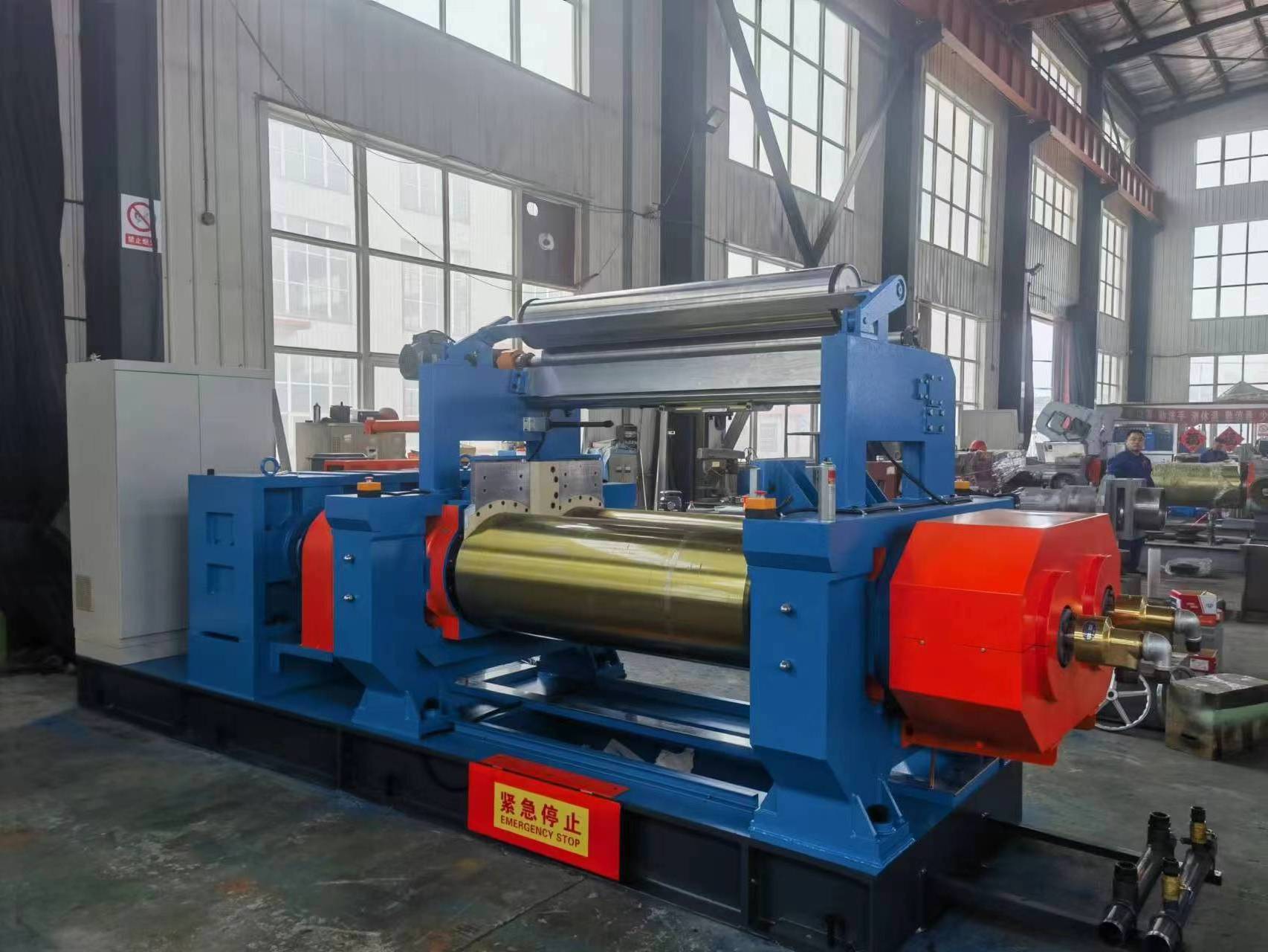 Rubber Compound Two Roll Mill Machine Open Type Rubber Mixing Mill with Automatic Rubber Mixer