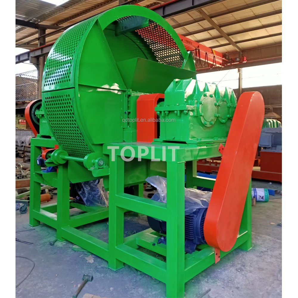 Long Service Life Mobile Portable Waste Tire Recycling Machine Tyre Shredder Plant Truck Tire Shredder For Sale