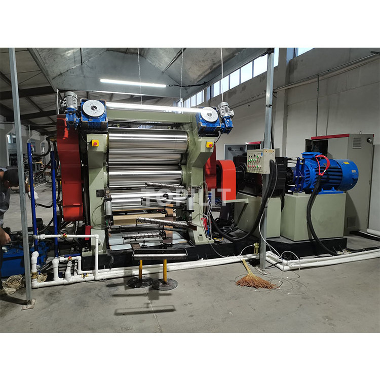 High Speed Wear-Resistant Calendering Sheet Rubber Machine 4 Rolls Rubber Calender For Fabric Coating