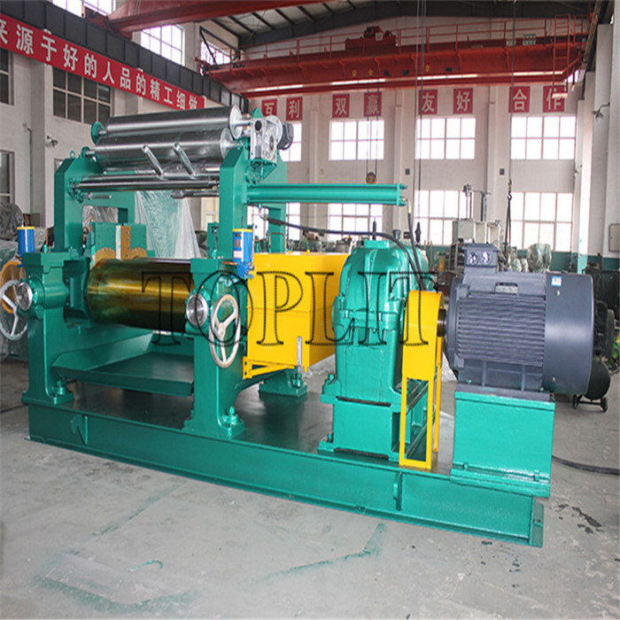 XK-450*1200 Rubber Mixing Mill Two Roll Open Mill With Stock Blender