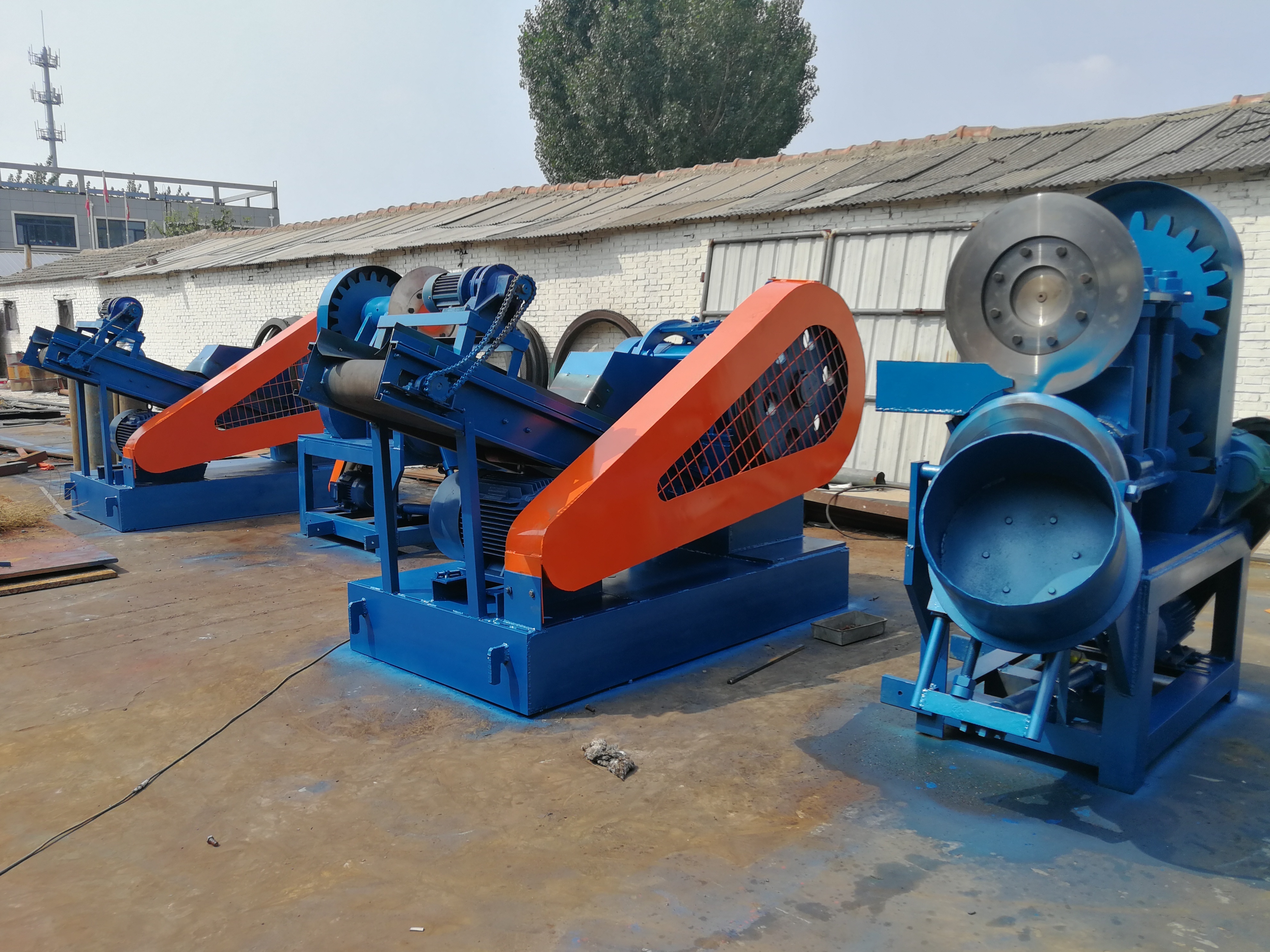 New type tire cutter / automatic waste tire recycling machine scrap rubber tire strip cutting machine