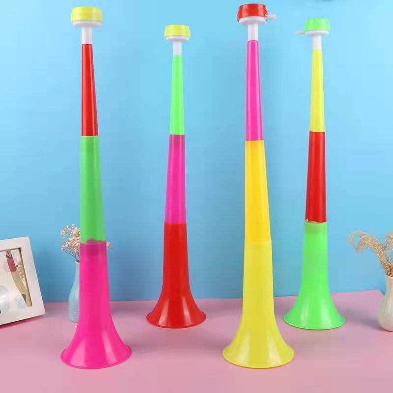 Wholesale Custom Advertising Plastic Trombone Bulk Trumpet Toy Vuvuzela For Football Events Soccer Fan Horn Vuvuzela