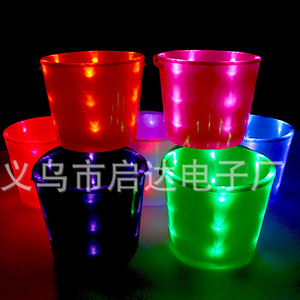 Factory Price Cheap  LED halloween flashing light up bucket for Halloween decor kids