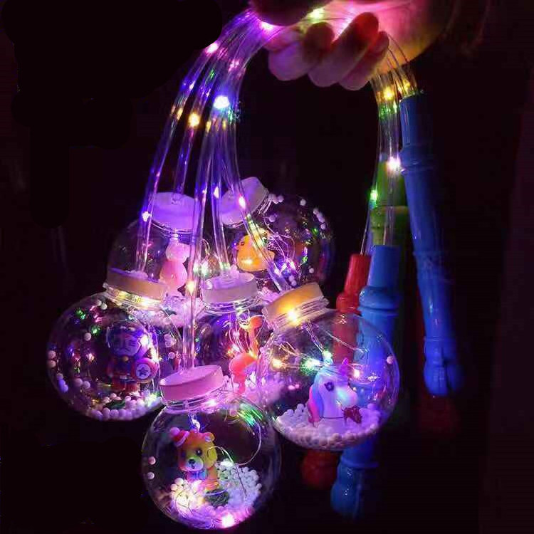 Hot Sale Balloon Lanterns Warm White,Led Light Up Lantern Cartoon Glowing Bobo Ball Transparent Flash Portable Lantern