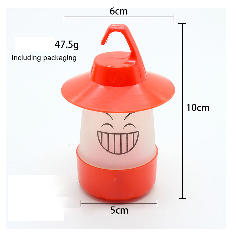 Factory Direct Sale Hanging Lamp Battery Operated LED Lights Kids Gifts Toys Smile Camping Lantern