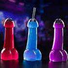 Erotic Bachelor Party Slammer willy penis shaped Glass Bottle Mardi Gras Party KTV Bar Club Supply Adult Male Cocktail Cups