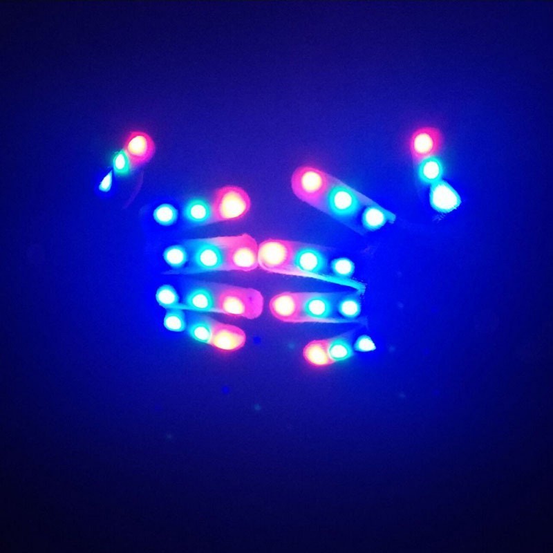 Wholesale Custom finger light up mitten party laser rgb flashing light led gloves