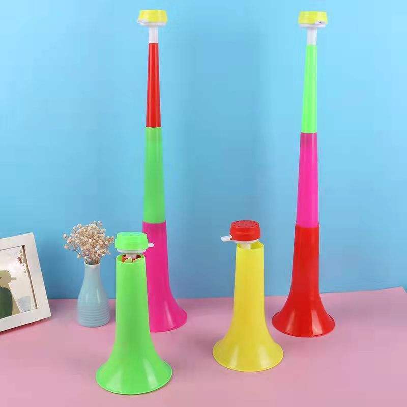 Wholesale Custom Advertising Plastic Trombone Bulk Trumpet Toy Vuvuzela For Football Events Soccer Fan Horn Vuvuzela