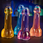 Erotic Bachelor Party Slammer willy penis shaped Glass Bottle Mardi Gras Party KTV Bar Club Supply Adult Male Cocktail Cups