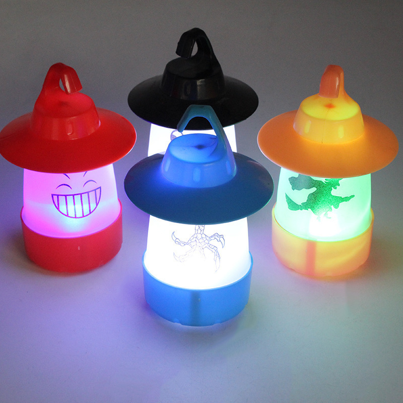 Factory Direct Sale Hanging Lamp Battery Operated LED Lights Kids Gifts Toys Smile Camping Lantern