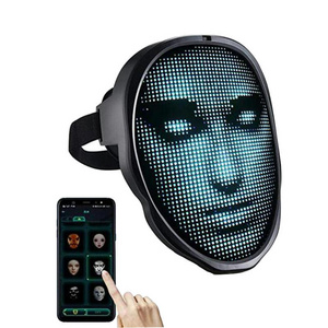 Wholesale High Quality APP remote control LED luminous face changing party mask Christmas Halloween mask