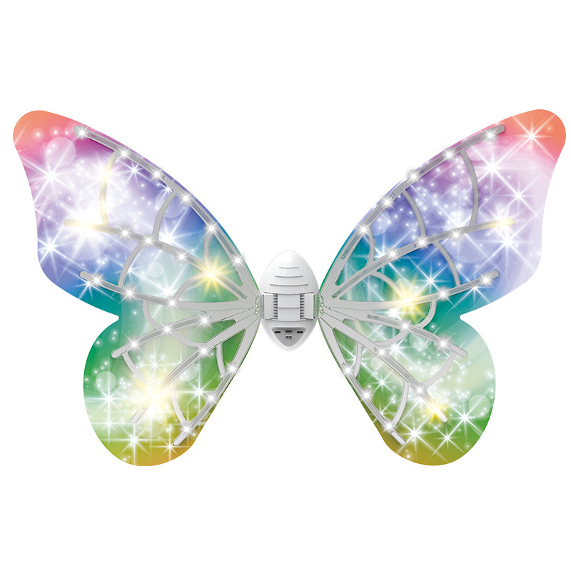 2023 Electric Butterfly Wings Fairy Wings Butterfly Girls Women's LED Light Dress Up Wings Toys Party Decorations